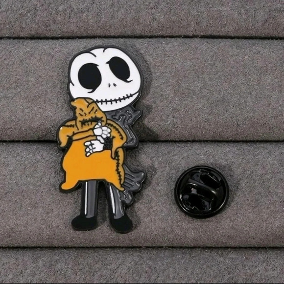Jack skellington nightmare before Christmas Halloween collectors enamel pin bag - Picture 3 of 11
